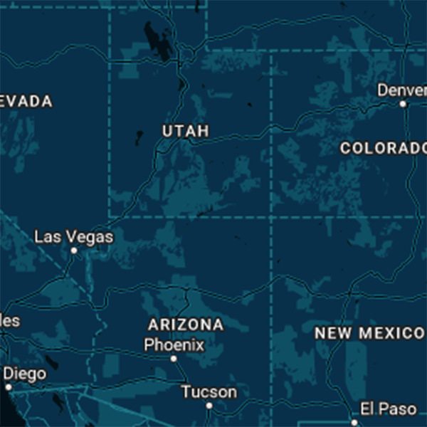 Southwest EDM services; map of southwest USA