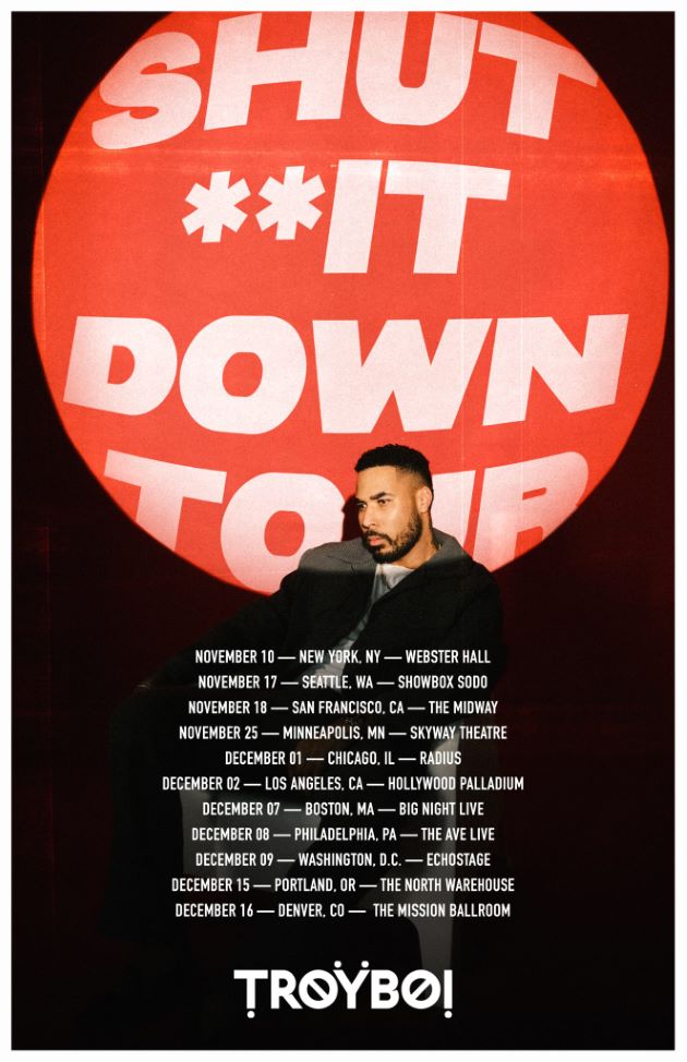TroyBoi's Shut it Down Tour Fall 2023 EDM