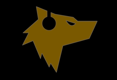 EDM Den's Festival Calendar Logo featuring a dark-yellow wolf.