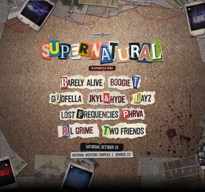 Supernatural EDM Festival 2025 Promo Flyer
