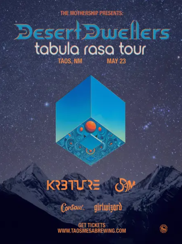 Desert Dwellers 2026 set in Taos, NM (promo flyer)