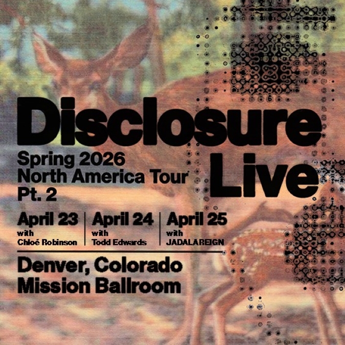 Disclosure 3 nights at Mission Ballroom Denver (flyer)